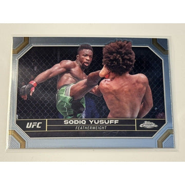 2024 Topps Chrome UFC - Sodiq Yusuff - Featherweight UFC Fight Night - Card #178