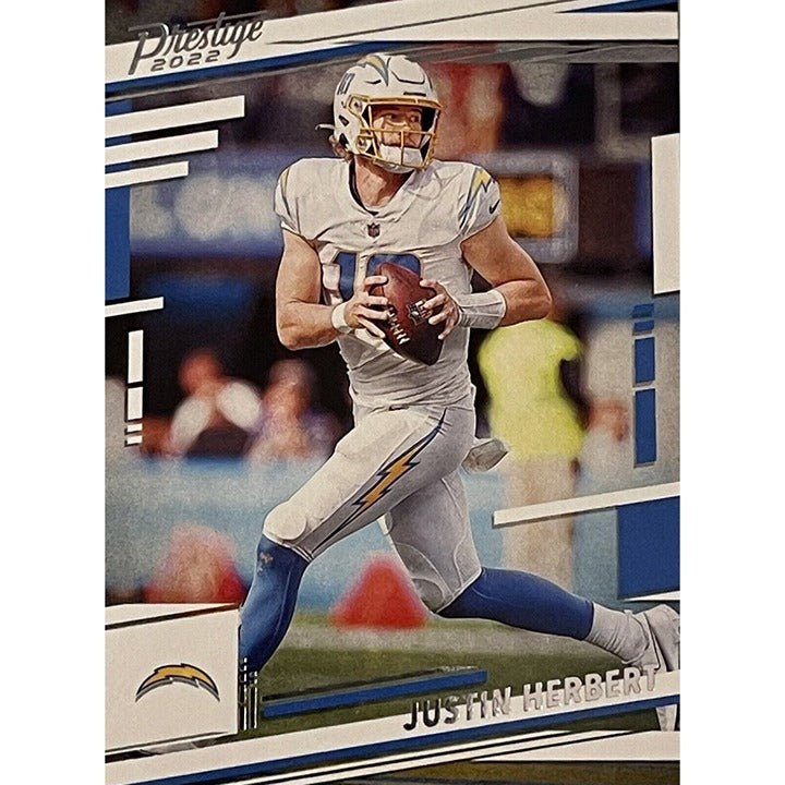 2022 PANINI PRESTIGE #151 JUSTIN HERBERT LOS ANGELES CHARGERS FOOTBALL MINT!