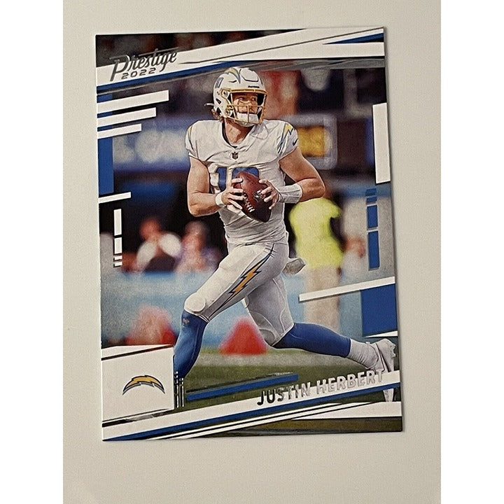 2022 PANINI PRESTIGE #151 JUSTIN HERBERT LOS ANGELES CHARGERS FOOTBALL MINT!