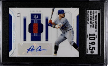 1/5* Pete Alonso Rookie
Auto 2019 PANINI
NATI. TR. GGS-PA GAME GEAR HOLO SGC 9.5