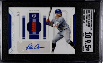 1/5* Pete Alonso Rookie
Auto 2019 PANINI
NATI. TR. GGS-PA GAME GEAR HOLO SGC 9.5