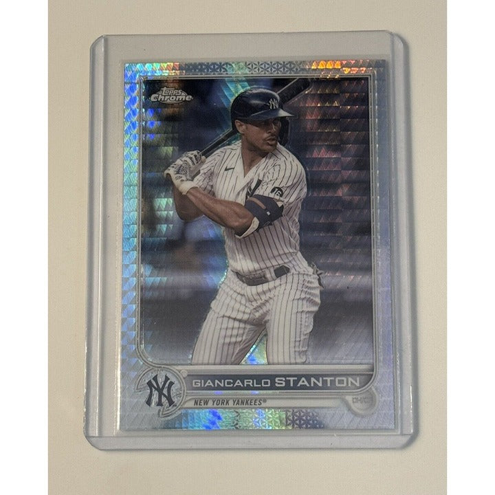 2022 Topps Chrome Giancarlo Stanton - MLB New York Yankees Card #139 - Refractor