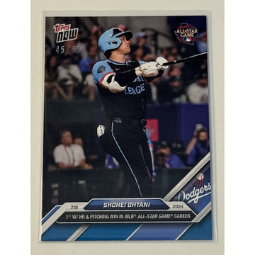 45/49 Shohei Ohtani 2024 Topps NOW All Star Game 1st Pitching/HR 437 MLB Dodgers