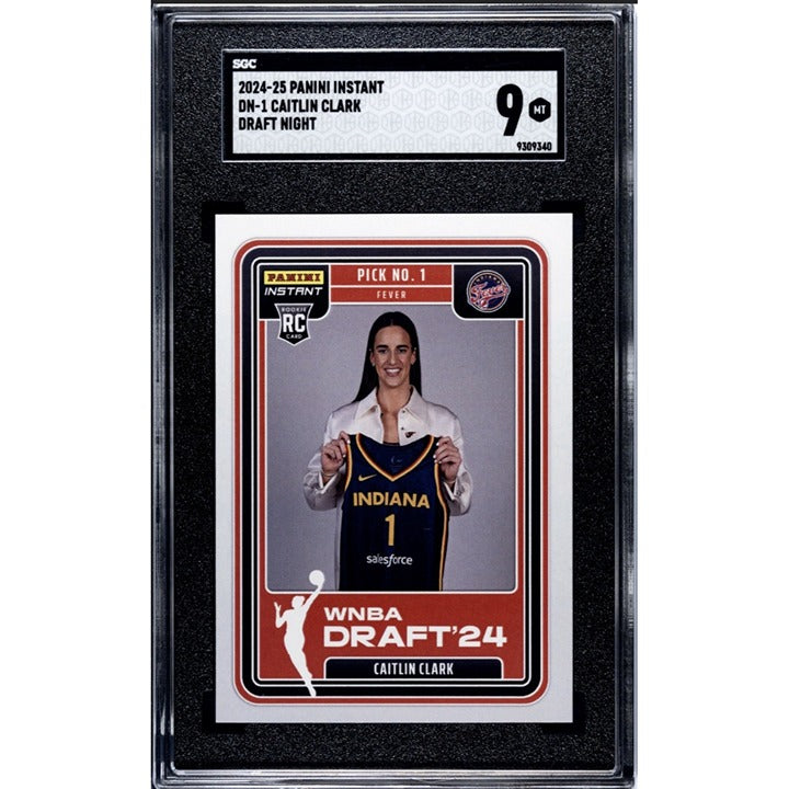 2024-25 Panini Instant WNBA Caitlin Clark Draft Night Rookie #DN-1 Fever - SGC 9