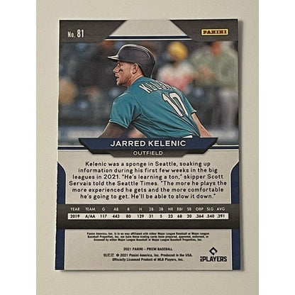 2022 Prizm Baseball JARRED KELENIC RC Prizm Card #81 MLB Seattle Mariners/Braves