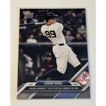 All Rise! Aaron Judge MONSTER HR 2024 MLB TOPPS NOW® NY Yankees Card 172 In Hand