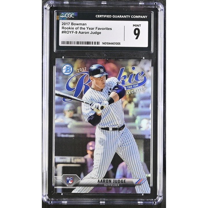 2017 - Bowman - MLB - New York Yankees - Aaron Judge  -  #ROYF-9 CGC 9 -  Rookie