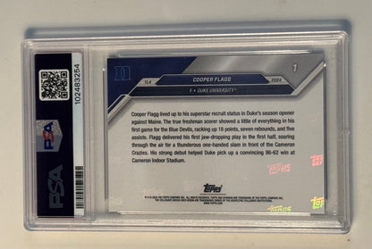 2024 BOWMAN U NOW
COOPER FLAGG RC Card #1 - PSA 10 GEM MINT! - #1 NBA Draft Pick