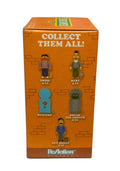Super7 Sesame Street small box blind box mini figures collectible packaging showing Ernie, Bert, Oscar the Grouch, Guy Smiley, and mystery figure options