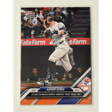 All Rise! 4/5 Aaron Judge NYYankees 2024 MLB TOPPS NOW Card 245 Limited Run 1334