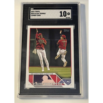 2023 Topps Series 2 Baseball - Alek Thomas* Combo Card RC Stars - D-Backs SGC 10