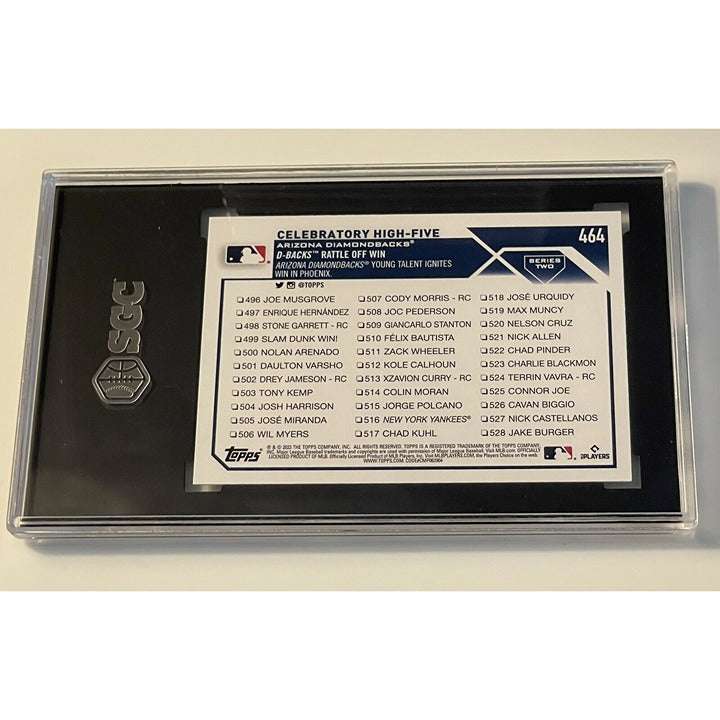 2023 Topps Series 2 Baseball Alek Thomas Combo Card RC Stars D-Backs SGC 10 graded collectible card