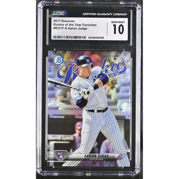 2017 - Bowman - MLB - New York Yankees - Aaron Judge - #ROYF-9 CGC 10 - Rookie