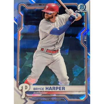 2021 Bowman Chrome Blue Refractor - Bryce Harper #96 - MLB Philadelphia Phillies