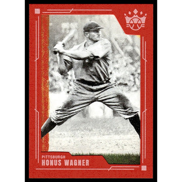 Honus Wagner - 2022 Panini Diamond Kings #5 Framed Plum - MLB Pittsburgh Pirates