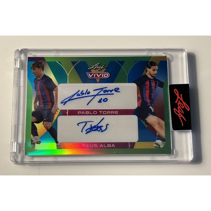1/4 Pablo Torre / Txus Alba - DUAL AUTO* UAFE Club - 2022 LEAF VIVID Card #DA-61