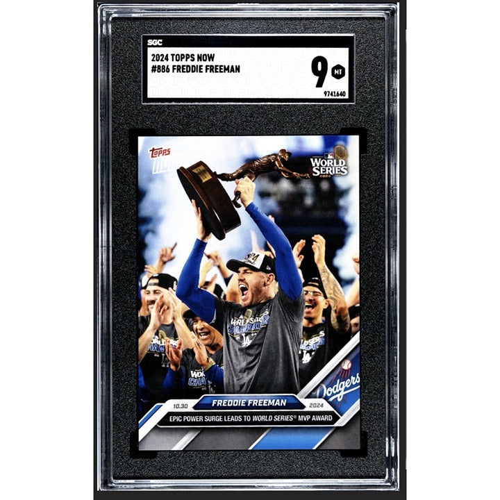 MVP AWARD! Freddie Freeman - 2024 MLB Topps NOW #886 Dodgers World Series SGC 9*
