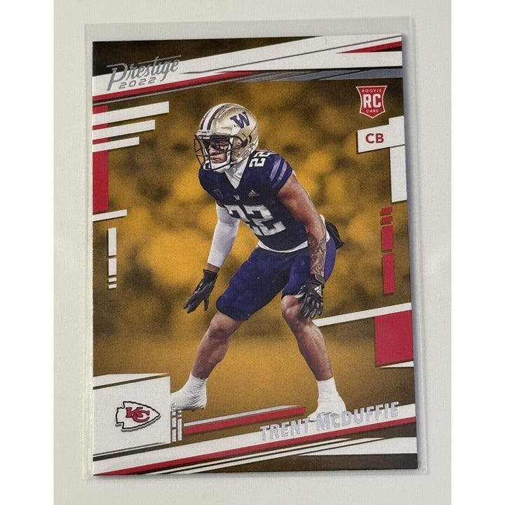 2022 Panini Prestige Trent McDuffie* RC NFL AFC Kansas City Chiefs Football #334