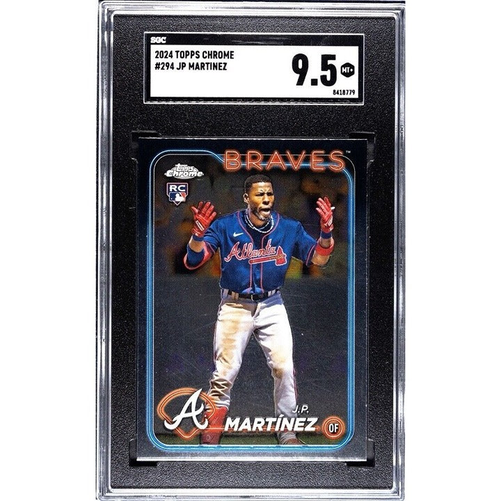 2024 Topps Chrome JP Martinez RC MLB Atlanta Braves Rookie Baseball #294 SGC 9.5