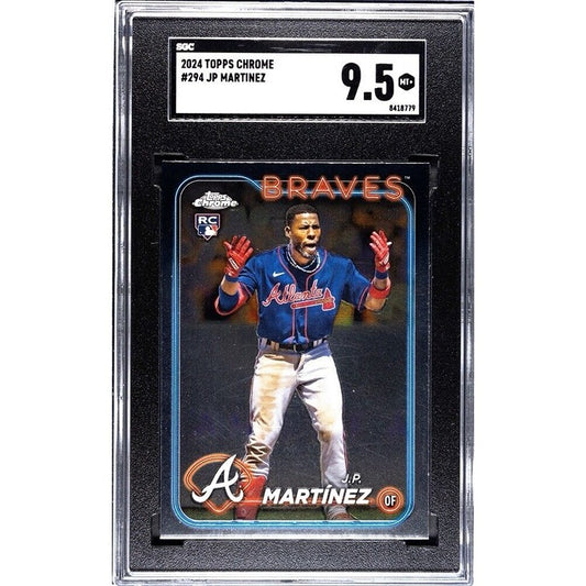 2024 Topps Chrome JP Martinez RC MLB Atlanta Braves Rookie Baseball #294 SGC 9.5