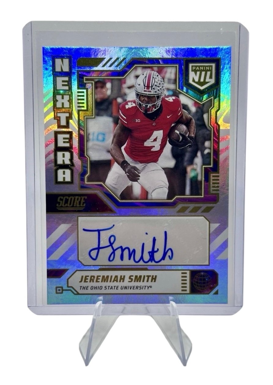 Jeremiah Smith RC AUTO* 2025 Panini Score Next Era NIL Card #NEN-JSM Ohio State