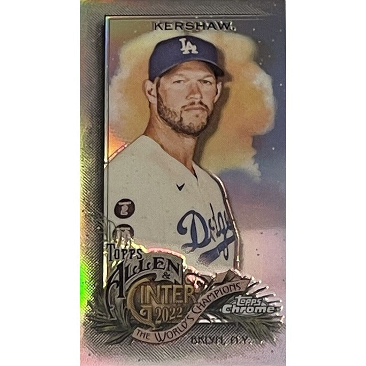 CLAYTON KERSHAW MINI 2022 Topps Allen & Ginter REFRACTOR #85 MLB LA Dodgers