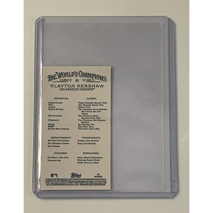 CLAYTON KERSHAW MINI 2022 Topps Allen & Ginter REFRACTOR #85 MLB LA Dodgers