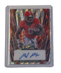Roderick Robinson II 3/3 Leaf Metal RC football card with autograph and Georgia Bulldogs colors