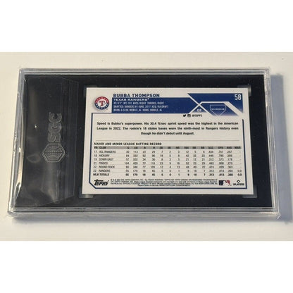 2023 Topps Chrome Bubba Thompson* RC MLB Texas Rangers Rookie Baseball Card #58*