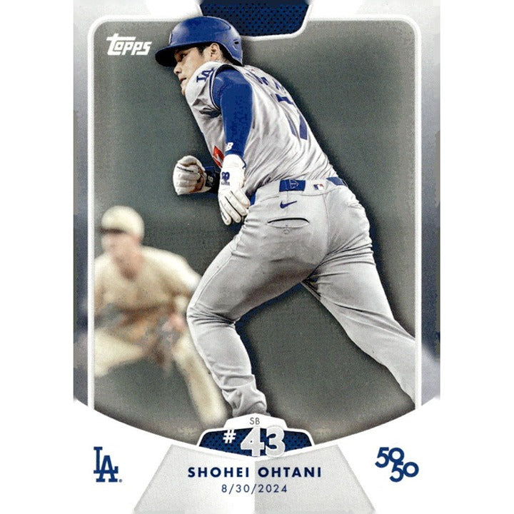 50/50 LIMITED EDITION! Shohei Ohtani MLB LA Dodgers 2024 TOPPS NOW Season #SB 43