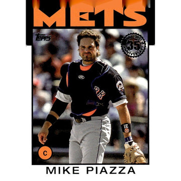 2021 Topps #86B-87 Mike Piazza 1986 Topps Baseball - 35th Anniversary (Series 1)