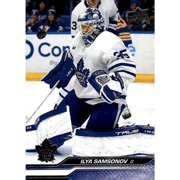 Ilya Samsonov - 2023-24 Upper Deck Series 2 - NHL Hockey Card #422 - Maple Leafs