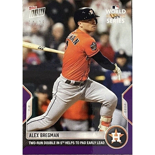 Alex Bregman* Astros 24/25 - World Series Game 4 2022 - MLB TOPPS NOW Card #1147