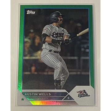 2023 Topps Pro Debut 80/99 Austin Wells RC Card PD-10 Refractor Patriots/Yankees