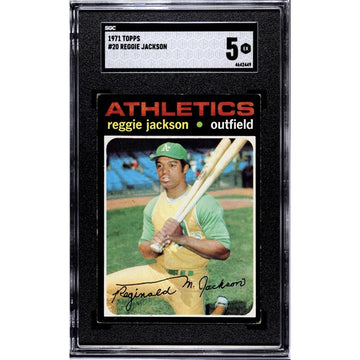 1971 Topps REGGIE JACKSON* NEW SLAB MLB Oakland Athletics Baseball #20 SGC 5 EX*