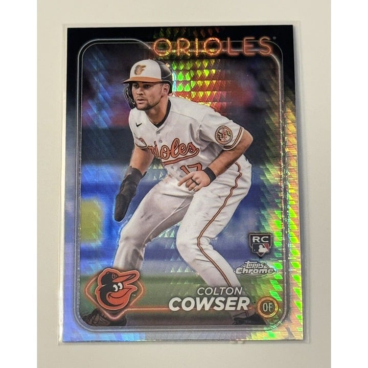 2024 Topps Chrome Colton Cowser RC* Purple Sonar Refractor MLB Orioles Card #278