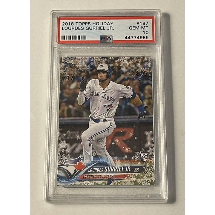 2018 Topps Holiday - Lourdes Gurriel Jr RC #187 Rookie Baseball MLB Jays PSA 10*