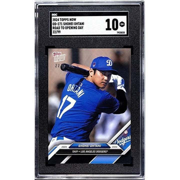 22/99 Shohei Ohtani 2024 Topps Now Opening Day LA Dodgers baseball card SGC 10 graded limited edition