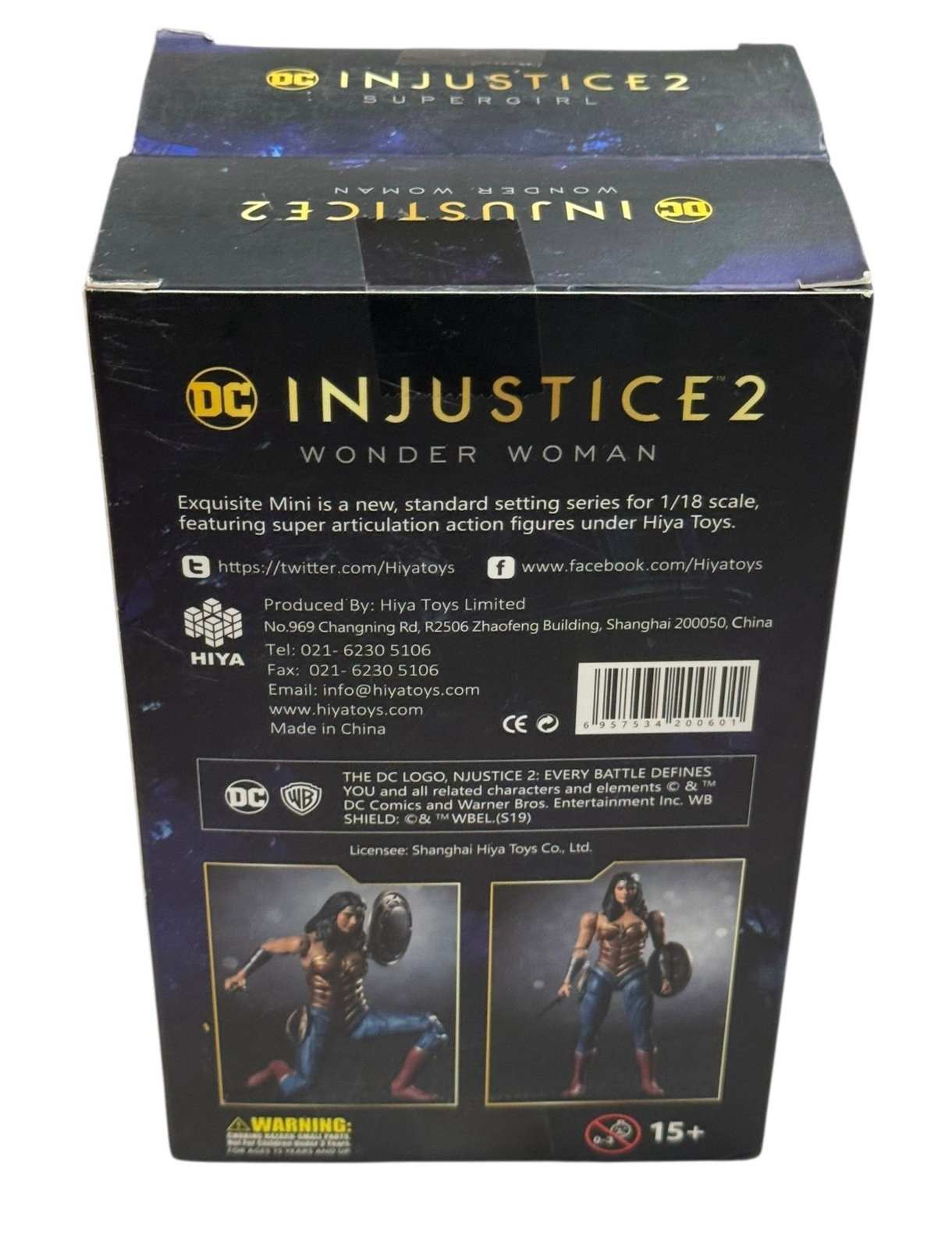 DC Injustice 2 Wonder Woman Hiya Toys Exquisite Mini 1/18 scale action figure in sealed box