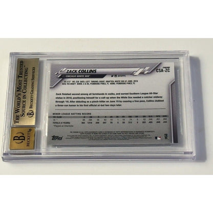2020 Topps Chrome Sapphire Edition Zack Collins* Auto RC #CSA-ZC MLB Beckett 9.5