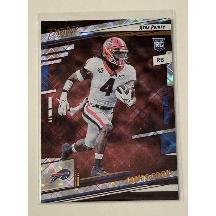 2022 Prestige James Cook Rookie Diamond Parallel RC - UGA/NFL Buffalo Bills #347