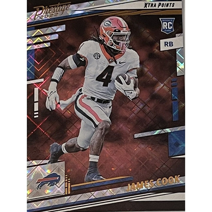 2022 Prestige James Cook Rookie Diamond Parallel RC - UGA/NFL Buffalo Bills #347