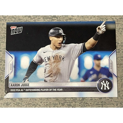 Aaron Judge 2022 Topps Now MLB PCA AL Outstanding Player Of The Year Card #PCA-9