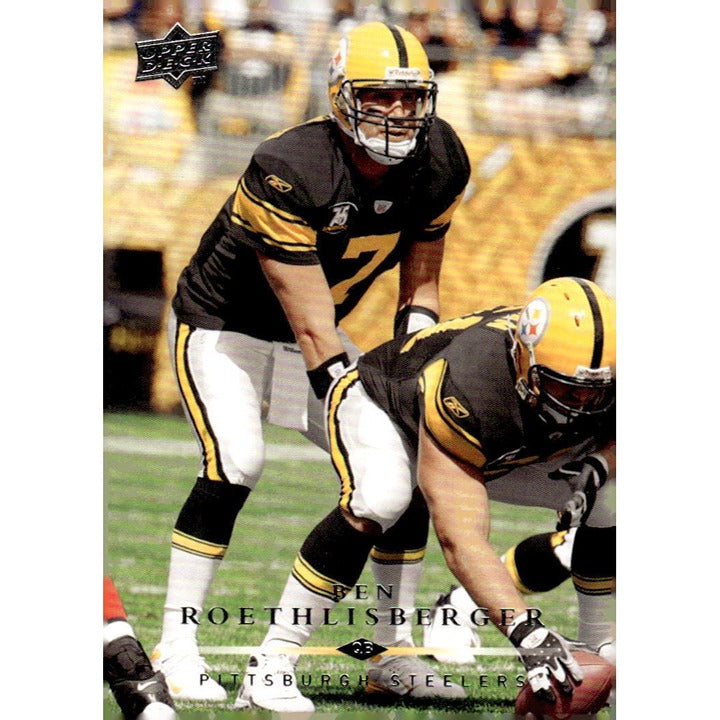 2008 Upper Deck Ben Roethlisberger NFL Pittsburg Steelers Football Card #148 HOF