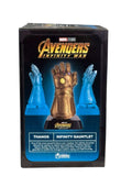 Marvel Avengers Infinity War Thanos Infinity Gauntlet mini prop replica with Infinity Stones in display box