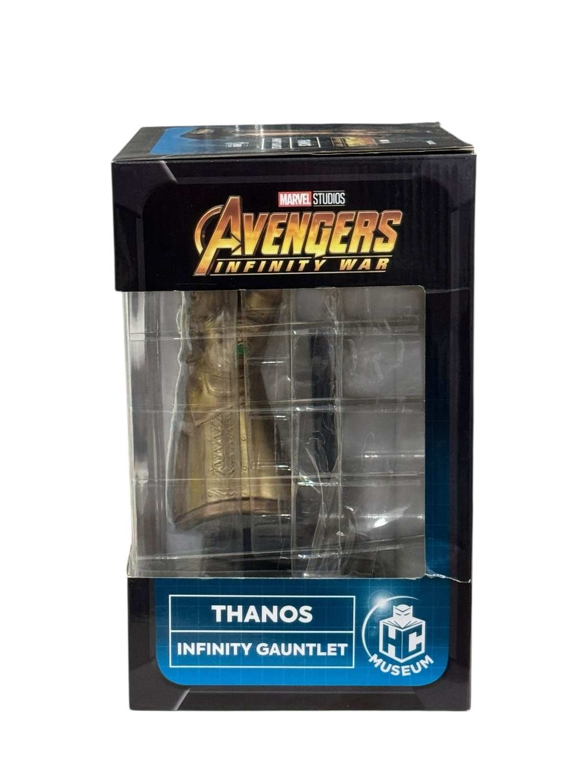 Marvel Avengers Infinity War Thanos Infinity Gauntlet replica in original box with Infinity Stones display