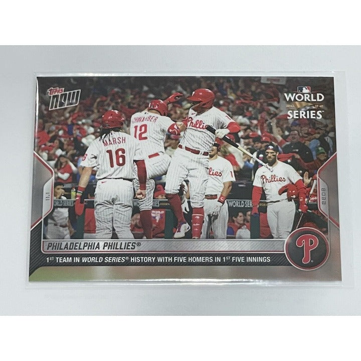 2022 TOPPS NOW PARALLEL #1146 Team Philadelphia Phillies - MLB World Series Game