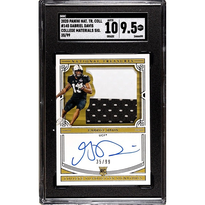 2020 National Treasures Gabriel Davis* RC Auto College Mat. 35/99 #145 UCF/Bills