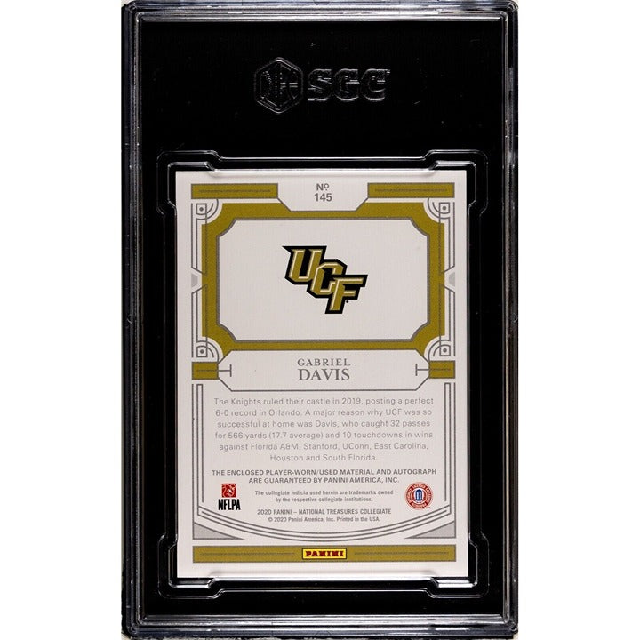 2020 National Treasures Gabriel Davis* RC Auto College Mat. 35/99 #145 UCF/Bills