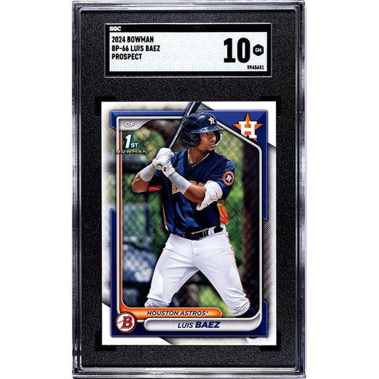 2024 1st Bowman Chrome Luis Baez RC* Prospect Card #BCP-66 Low Population SGC 10